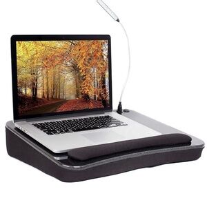NEW Sofia + Sam Portable Lap Desk W/  Memory Foam USB Light/Mouse Deck (638834)